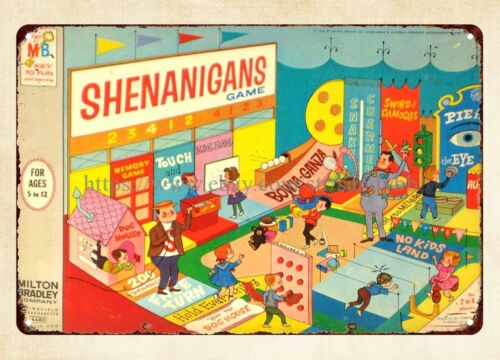 Vintage Collectibles Store - Placa de Metal Vintage Shenanigans Board