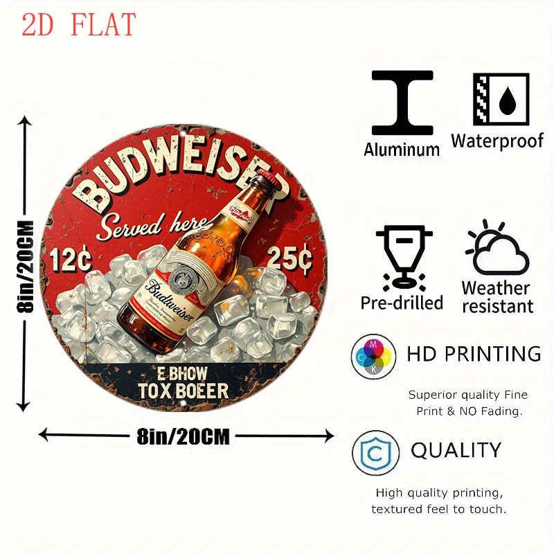 1pc logotipo de cerveja vintag - Vintage Collectible Plates avaliação e preço