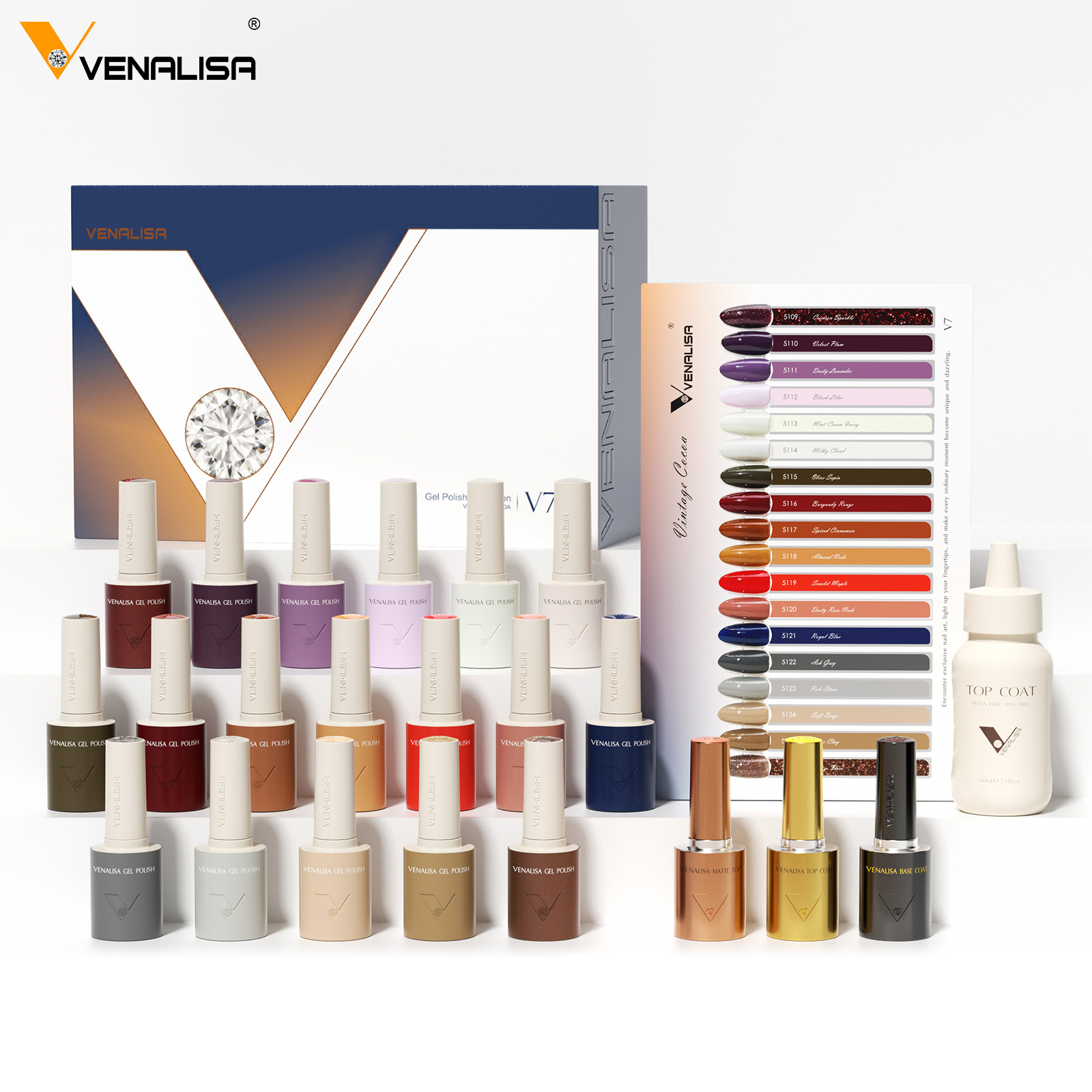 VENALISA V7 Esmalte em Gel 18  - Vintage Collectible Bottles avaliação e preço