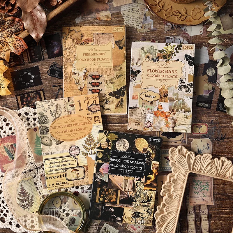 20 Folhas de Adesivos Vintage  - Vintage Collectible Books avaliação e preço