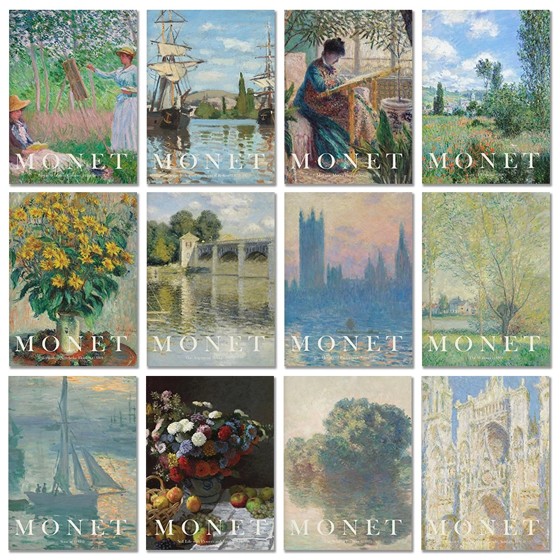 Vintage claude monet famoso ar - Vintage Collectible Posters avaliação e preço